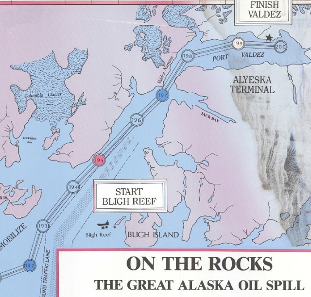 Exxon Valdez Oil Spill Map Maping Resources